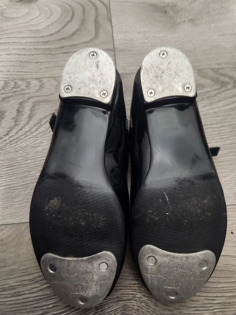 Girls Patent Mary Jane Tap Shoes in Black